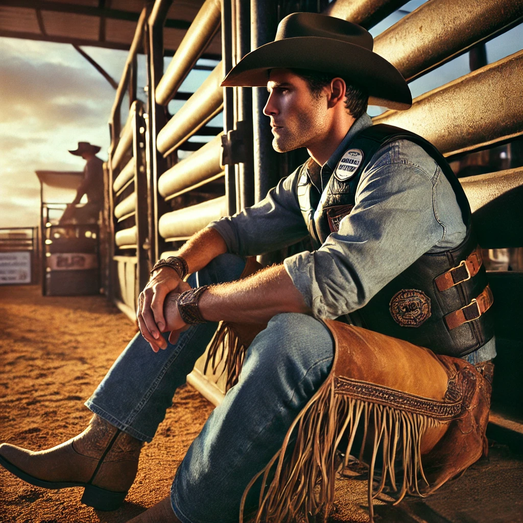 bull-rider-sitting-in-arena