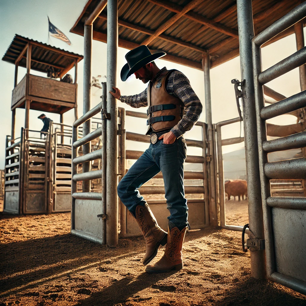 bull-rider-stretching