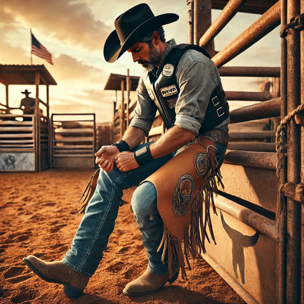 Cowboy-Sitting-On-Chute
